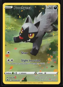 Poochyena GG33 Crown Zenith: Galarian Gallery Ultra Rare Pokemon Card - Image 1