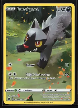 Poochyena GG33/GG70 Crown Zenith: Galarian Gallery Ultra Rare Pokemon Card - Image 1