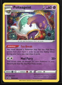 Polteageist SWSH081 Sword & Shield Black Star Promo Pokemon Card - Image 1