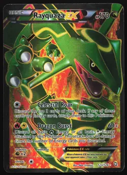 Rayquaza EX (Full Art) 123/124 Dragons Exalted Ultra Rare Pokemon Card - Image 1