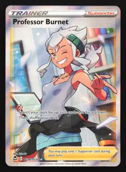 Professor Burnet TG26 Silver Tempest Trainer Gallery Ultra Rare Pokemon Card - Image 1