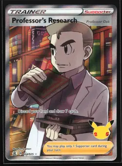 Professor's Research (Full Art) 024/025 Celebrations Ultra Rare Pokemon Card - Image 1