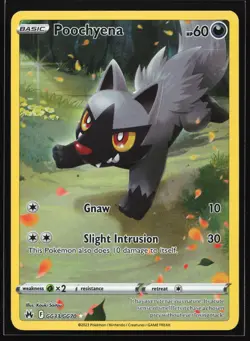 Poochyena GG33/GG70 Crown Zenith: Galarian Gallery Ultra Rare Pokemon Card - Image 1