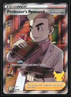 Professor's Research (Full Art) 024/025 Celebrations Ultra Rare Pokemon Card - Image 1