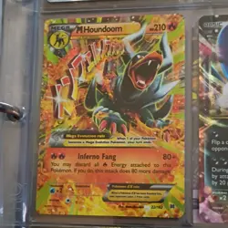 Pokemon M Houndoom EX Mega 210 HP Beast 22/162 Breakthrough Ultra Rare Holo Card - Image 1