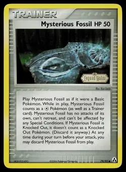 Pokemon Card - Mysterious Fossil Legend Maker 79/92 Reverse Holo Stamped - Image 1