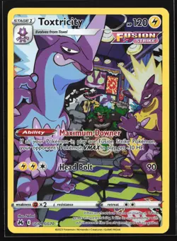 Toxtricity GG09/GG70 Crown Zenith: Galarian Gallery Ultra Rare Pokemon Card - Image 1