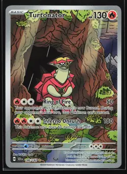 Turtonator 146/142 SV07: Stellar Crown Illustration Rare Pokemon Card - Image 1