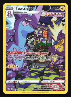 Toxtricity GG09/GG70 Crown Zenith: Galarian Gallery Ultra Rare Pokemon Card - Image 1