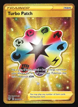 Turbo Patch 200/189 SWSH03: Darkness Ablaze Secret Rare Pokemon Card - Image 1