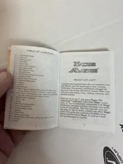 MTG Ice Age Lot of 17 LP Snow-Covered Lands w/ Rulebook, Empty Deck Box - Island - Image 5