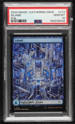 Island Foil Magic: Murders at Karlov Manor MKM PSA 10 GEM MT - Image 1