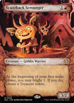 Scuzzback Scrounger Showcase 320 Lorwyn Eclipsed Magic the Gathering - Image 1