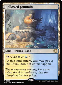 Hallowed Fountain 265 Lorwyn Eclipsed Magic the Gathering - Image 1