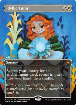 Idyllic Tutor Borderless 129 Special Guests Magic the Gathering - Image 1