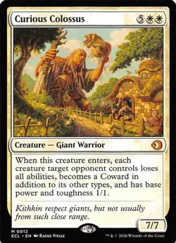 Curious Colossus 12 Lorwyn Eclipsed Magic the Gathering - Image 1