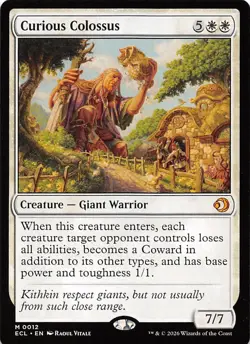 Curious Colossus 12 Lorwyn Eclipsed Magic the Gathering - Image 1