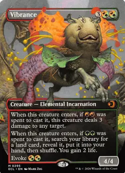 Vibrance Borderless 295 Lorwyn Eclipsed Magic the Gathering - Image 1