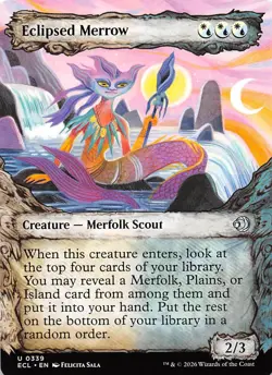 Eclipsed Merrow Showcase 339 Lorwyn Eclipsed Magic the Gathering - Image 1