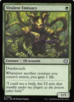 Virulent Emissary 202 Lorwyn Eclipsed Magic the Gathering - Image 1