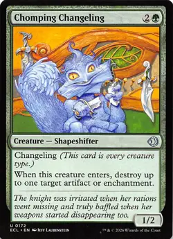 Chomping Changeling 172 Lorwyn Eclipsed Magic the Gathering - Image 1