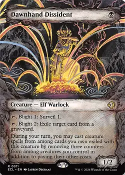 Dawnhand Dissident Showcase 311 Lorwyn Eclipsed Magic the Gathering - Image 1