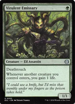 Virulent Emissary 202 Lorwyn Eclipsed Magic the Gathering - Image 1