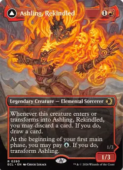 Ashling Rekindled Borderless 290 Lorwyn Eclipsed Magic the Gathering - Image 1