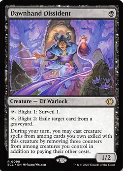 Dawnhand Dissident 98 Lorwyn Eclipsed Magic the Gathering - Image 1