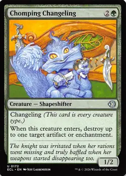 Chomping Changeling 172 Lorwyn Eclipsed Magic the Gathering - Image 1