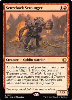 Scuzzback Scrounger 153 Lorwyn Eclipsed Magic the Gathering - Image 1