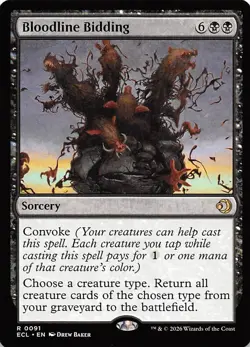 Bloodline Bidding 91 Lorwyn Eclipsed Magic the Gathering - Image 1