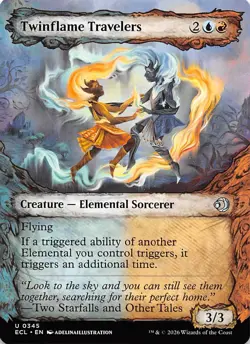 Twinflame Travelers (Showcase) 345 Lorwyn Eclipsed Magic the Gathering - Image 1