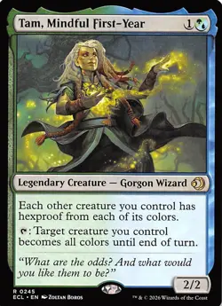 Tam, Mindful First-Year 245 Lorwyn Eclipsed Magic the Gathering - Image 1