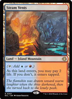 Steam Vents 267 Lorwyn Eclipsed Magic the Gathering - Image 1