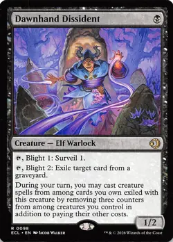 Dawnhand Dissident 98 Lorwyn Eclipsed Magic the Gathering - Image 1