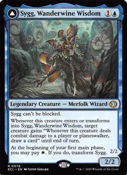 Sygg Wanderwine Wisdom 76 Lorwyn Eclipsed Magic the Gathering - Image 1