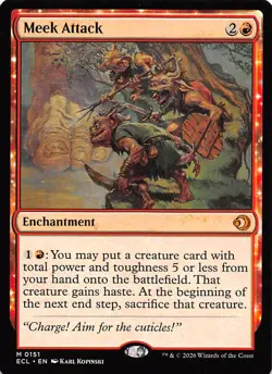 Meek Attack 151 Lorwyn Eclipsed Magic the Gathering - Image 1