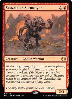 Scuzzback Scrounger 153 Lorwyn Eclipsed Magic the Gathering - Image 1