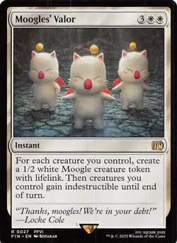 Moogles' Valor 27 Final Fantasy Magic the Gathering - Image 1