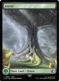Forest 307 Final Fantasy Magic the Gathering - Image 1
