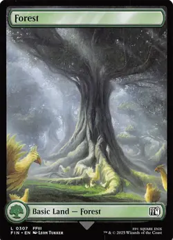 Forest 307 Final Fantasy Magic the Gathering - Image 1