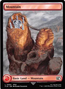 Mountain 304 Final Fantasy Magic the Gathering - Image 1