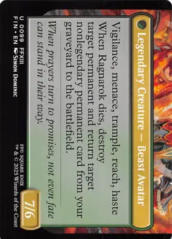 Fang Fearless l'Cie 99 Final Fantasy Magic the Gathering - Image 2