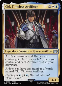 Cid Timeless Artificer 418 Final Fantasy Magic the Gathering - Image 1
