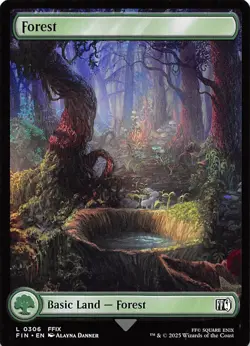 Forest 306 Final Fantasy Magic the Gathering - Image 1