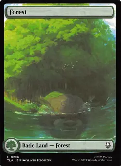 Forest 296 Avatar: The Last Airbender Magic the Gathering - Image 1