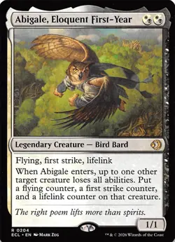 Abigale Eloquent First Year 204 Lorwyn Eclipsed Magic the Gathering - Image 1