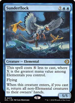 Sunderflock 74 Lorwyn Eclipsed Magic the Gathering - Image 1