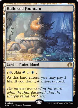 Hallowed Fountain 265 Lorwyn Eclipsed Magic the Gathering - Image 1